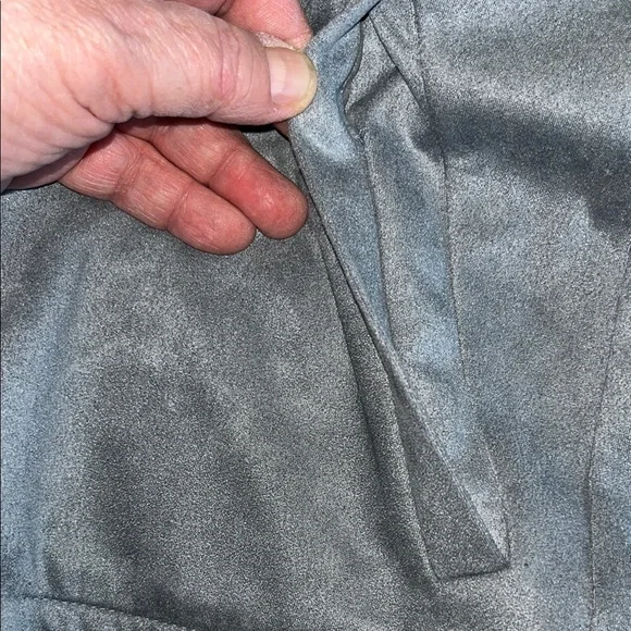 Blue Gray‎ Faux Suede Women's Moto Jacket Lauren Conrad - Picture 7 of 7